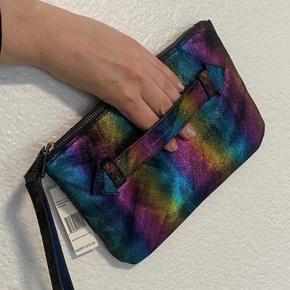 Aimee Kestenberg Iridescent Clutch with Wristlet - Picture 5 of 11